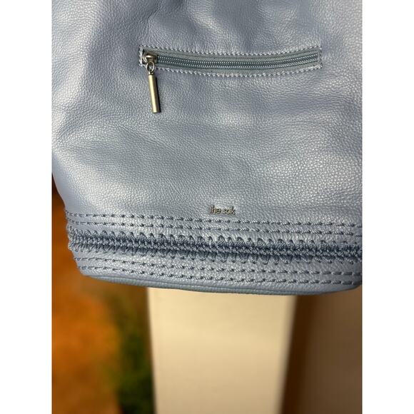 The Sak Roma Shopper tote bag in a blue leather - Picture 4 of 9